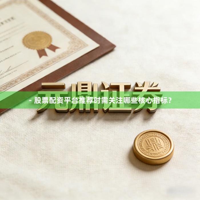 - 股票配资平台推荐时需关注哪些核心指标？