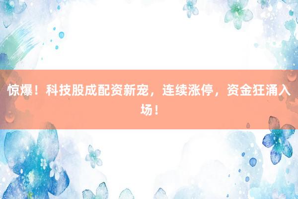 惊爆！科技股成配资新宠，连续涨停，资金狂涌入场！