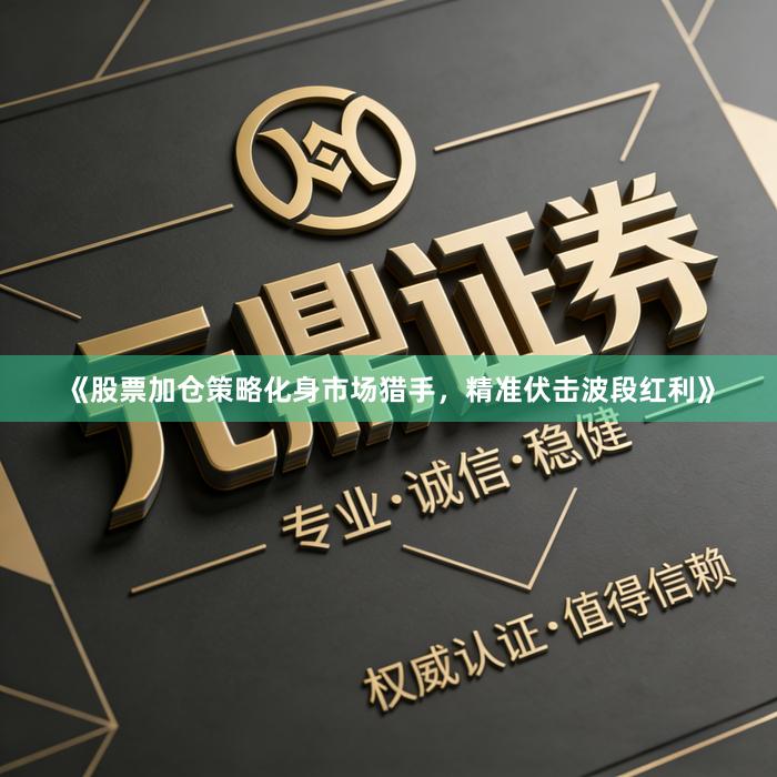 《股票加仓策略化身市场猎手，精准伏击波段红利》