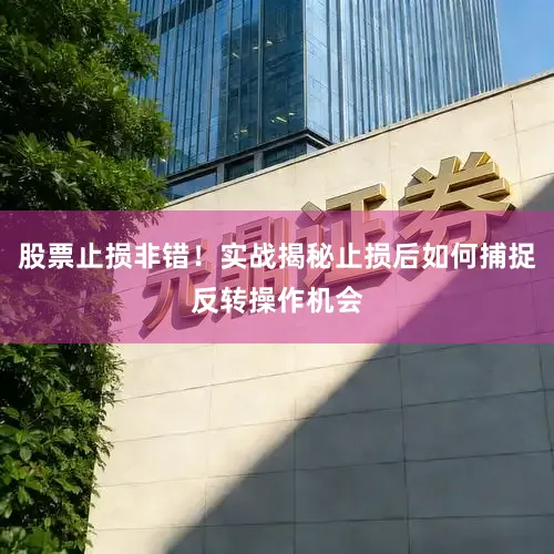 股票止损非错！实战揭秘止损后如何捕捉反转操作机会