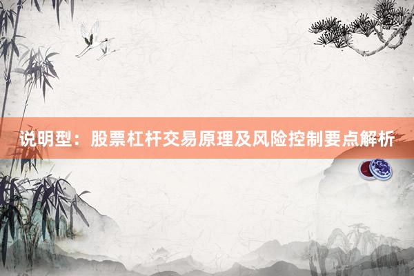 说明型：股票杠杆交易原理及风险控制要点解析