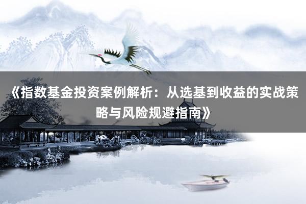 《指数基金投资案例解析：从选基到收益的实战策略与风险规避指南》