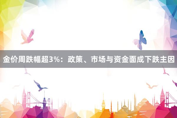 金价周跌幅超3%：政策、市场与资金面成下跌主因